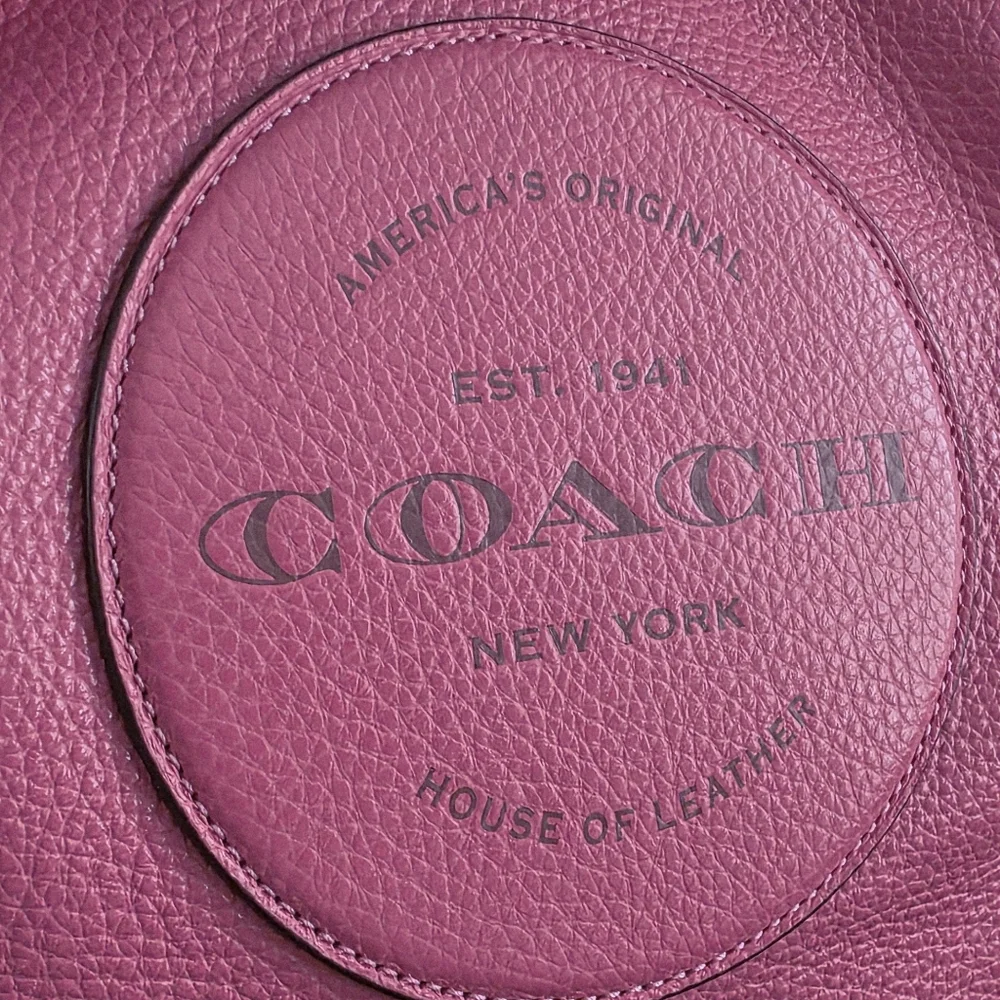 Coach C3078 Dempsey Tote Pink Pebbled Leather Shoulder Bag